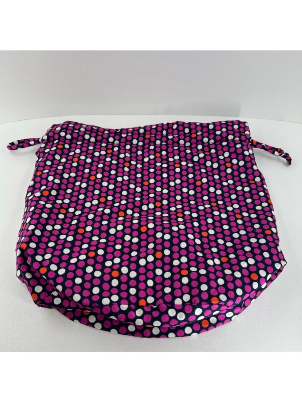 Vera Bradley Ditty Bag Women Lined Drawstring Makeup Travel Pouch Polka Dot Pink - Picture 5 of 13